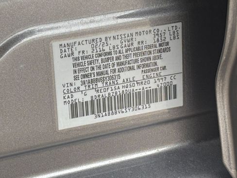 Used 2025 Nissan Sentra S FWD image 29