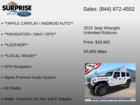 Used 2019 Jeep Wrangler Unlimited Rubicon AWD/4WD image 20