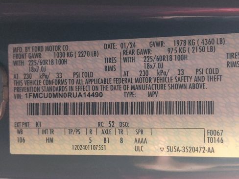 Used 2024 Ford Escape ST-Line w/ Tech Pack #1 image 33