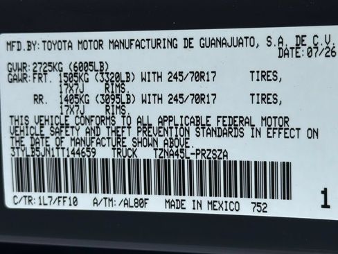 New 2026 Toyota Tacoma SR5 AWD/4WD image 37