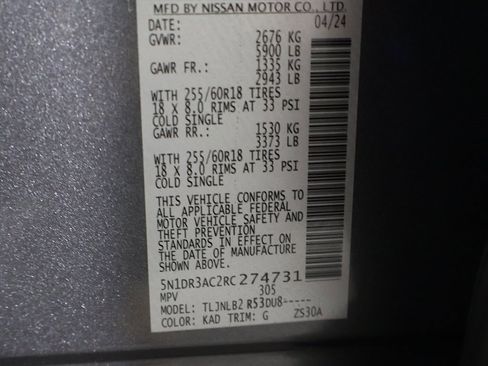 Used 2024 Nissan Pathfinder S image 48