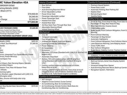 Used 2025 GMC Yukon Elevation w/ Technology Package image 4