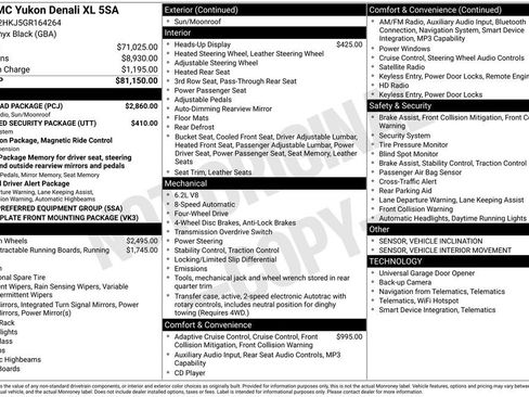 Used 2016 GMC Yukon XL Denali w/ Open Road Package AWD/4WD image 29