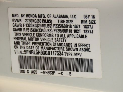 Used 2016 Honda Odyssey Touring image 33