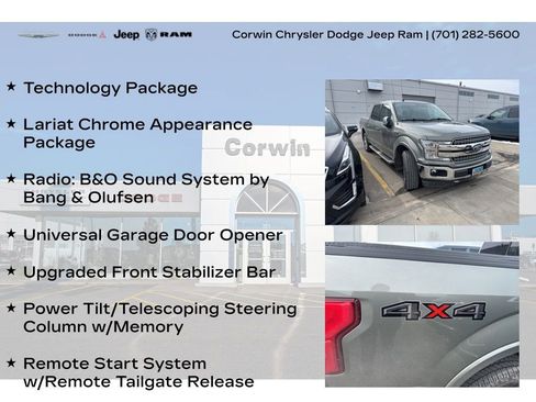 Used 2019 Ford F150 Lariat w/ Equipment Group 502A Luxury image 15