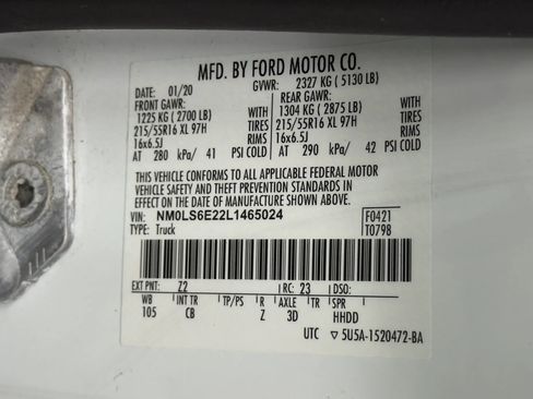 Used 2020 Ford Transit Connect XL image 51