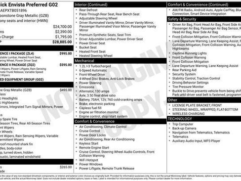 New 2026 Buick Envista Preferred w/ Convenience I Package image 24