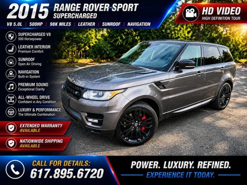 Used 2015 Land Rover Range Rover Sport Supercharged AWD/4WD image 1