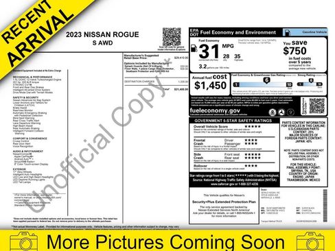 Used 2023 Nissan Rogue S image 1
