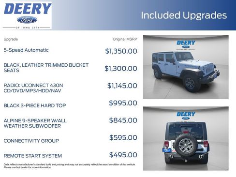 Used 2015 Jeep Wrangler Unlimited Rubicon w/ Connectivity Group AWD/4WD image 11