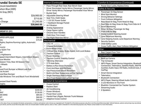 Used 2025 Hyundai Sonata SE FWD image 1