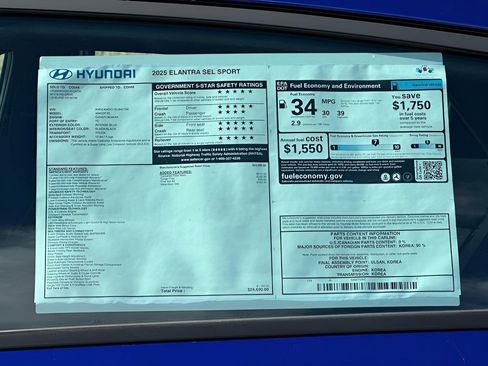 Used 2025 Hyundai Elantra Sport image 8