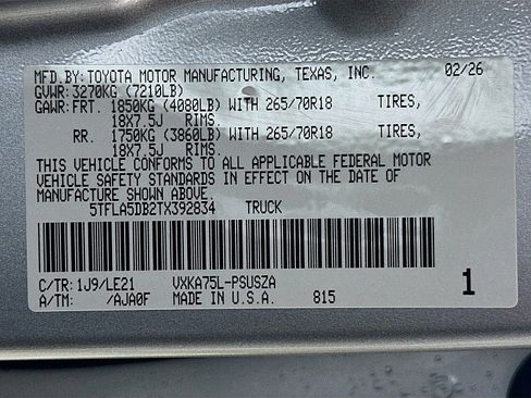 New 2026 Toyota Tundra SR5 image 23