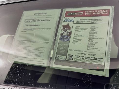Certified 2024 MAZDA CX-90 3.3 Turbo w/ Preferred Package AWD/4WD image 12