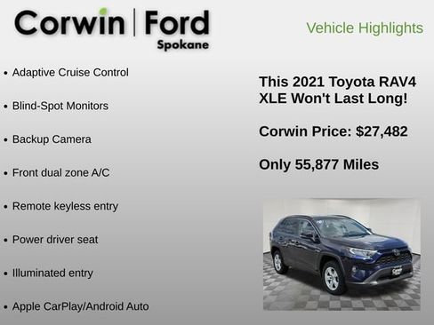 Used 2021 Toyota RAV4 XLE AWD/4WD image 6
