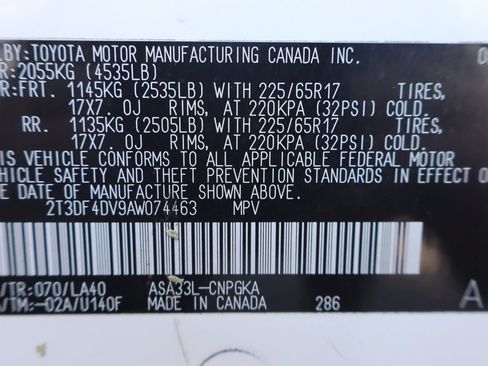 Used 2010 Toyota RAV4 Limited w/ Limited Extra Value Pkg AWD/4WD image 46