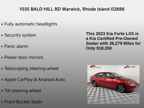 Certified 2023 Kia Forte LXS image 14