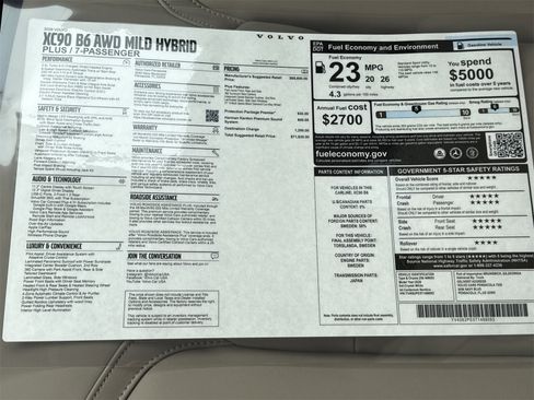 New 2026 Volvo XC90 B6 Plus w/ Protection Package Premier image 34