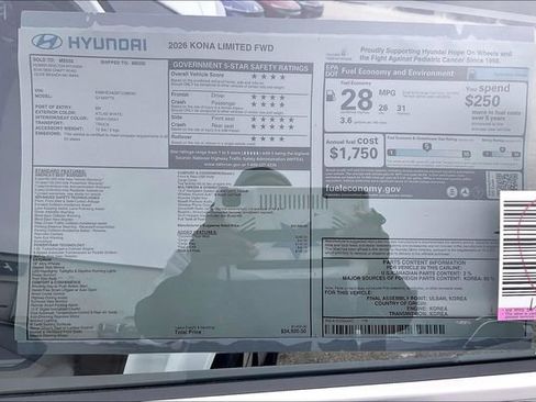 New 2026 Hyundai Kona Limited image 13