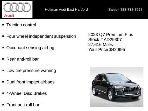 Used 2023 Audi Q7 2.0T Premium Plus w/ Premium Plus Package AWD/4WD image 24