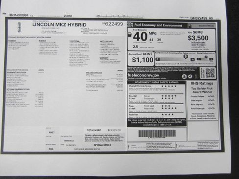 Used 2016 Lincoln MKZ Hybrid w/ Equipment Group 600A Reserve FWD image 32
