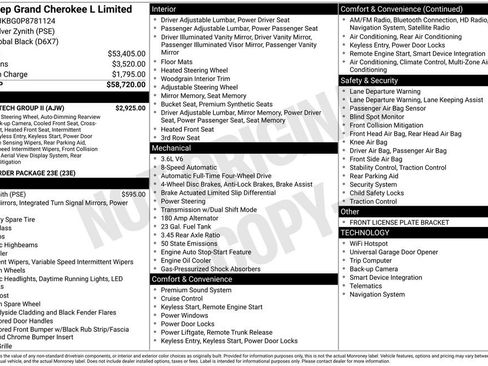 Used 2023 Jeep Grand Cherokee L Limited w/ Luxury Tech Group II AWD/4WD image 5