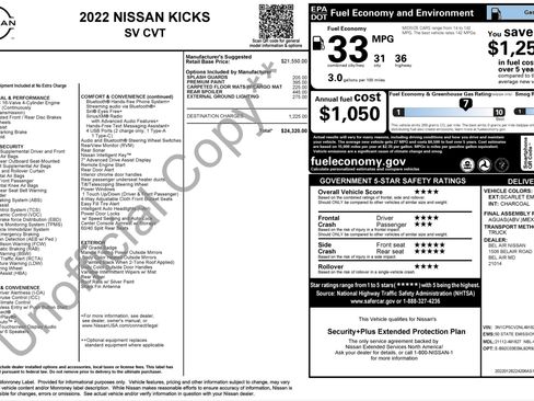 Used 2022 Nissan Kicks SV FWD image 2