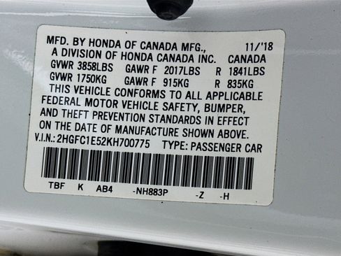 Used 2019 Honda Civic Si image 12