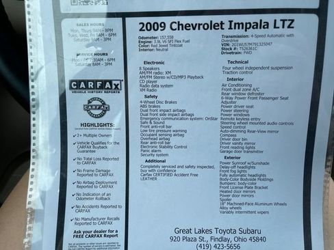Used 2009 Chevrolet Impala LTZ FWD image 27