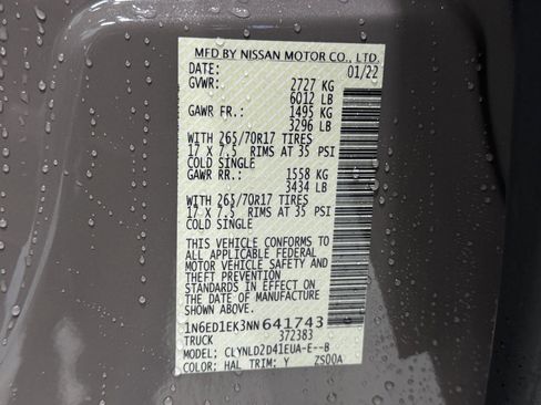 Certified 2022 Nissan Frontier PRO-4X w/ Pro-4X Premium Package image 30