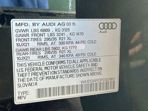 Used 2015 Audi Q7 3.0T S line Prestige w/ 21" S Line Plus Package image 39