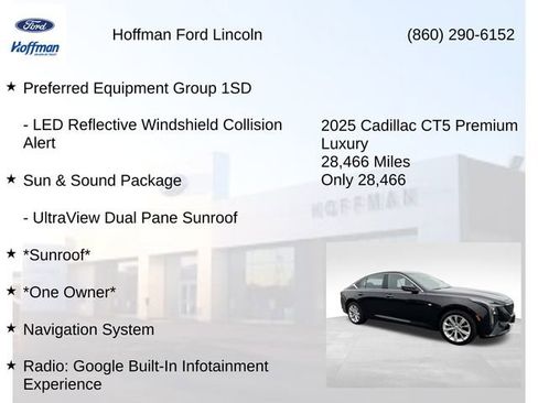 Used 2025 Cadillac CT5 Premium Luxury w/ Sun And Sound Package AWD/4WD image 5