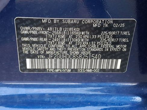 Certified 2025 Subaru Crosstrek 2.0i Premium image 26