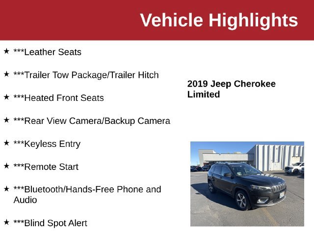 Used 2019 Jeep Cherokee Limited AWD/4WD image 10