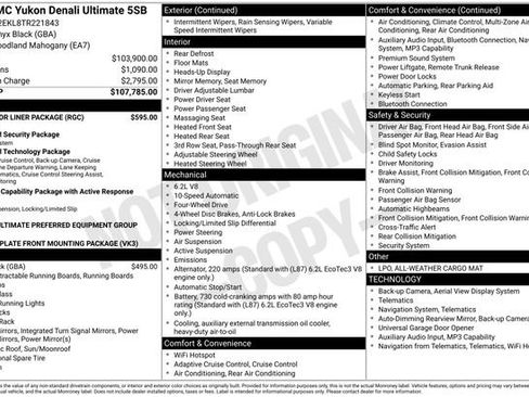 New 2026 GMC Yukon Denali Ultimate w/ LPO, Floor Liner Package image 5