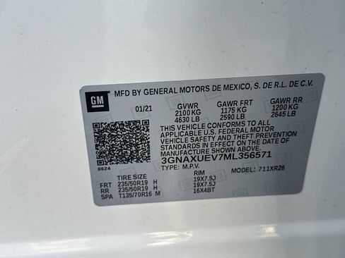 Used 2021 Chevrolet Equinox LT AWD/4WD image 35