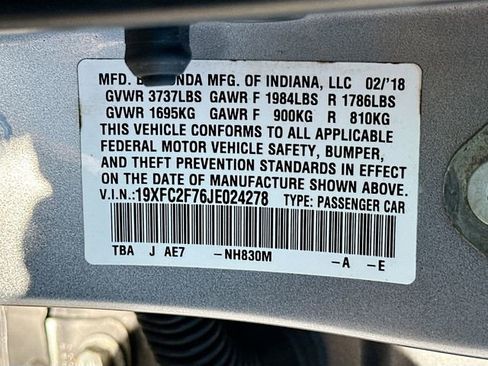 Used 2018 Honda Civic EX image 30