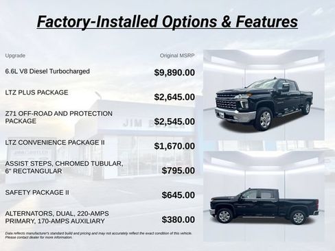 Used 2022 Chevrolet Silverado 2500 LTZ w/ LTZ Plus Package AWD/4WD image 3