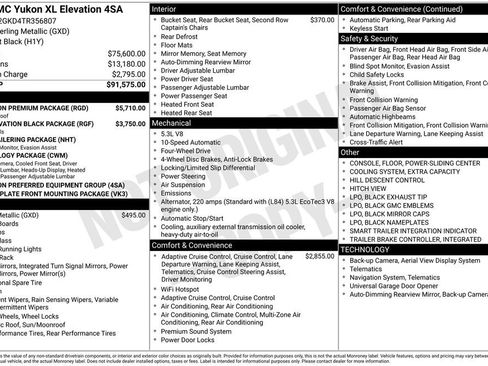 New 2026 GMC Yukon XL Elevation w/ Elevation Premium Package AWD/4WD image 5