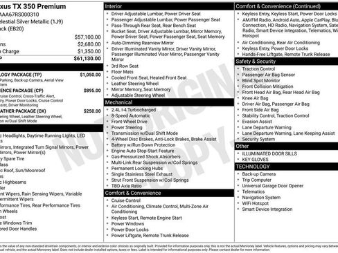 Used 2024 Lexus TX 350 FWD w/ Technology Package image 32