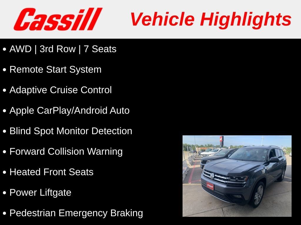 Used 2019 Volkswagen Atlas SE AWD/4WD image 3