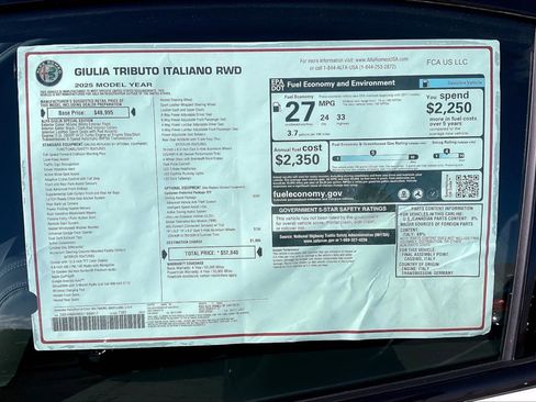 New 2025 Alfa Romeo Giulia w/ Driving Assist Package image 14