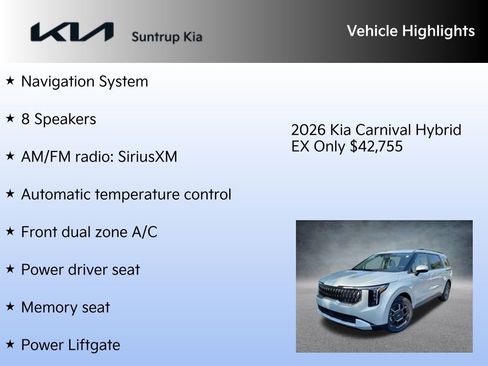 New 2026 Kia Carnival EX image 7