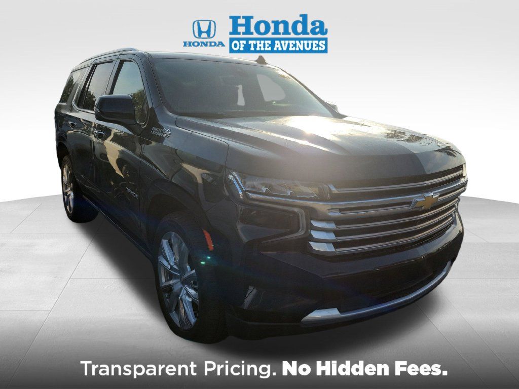 Used 2021 Chevrolet Tahoe High Country w/ Premium Package RWD image 1