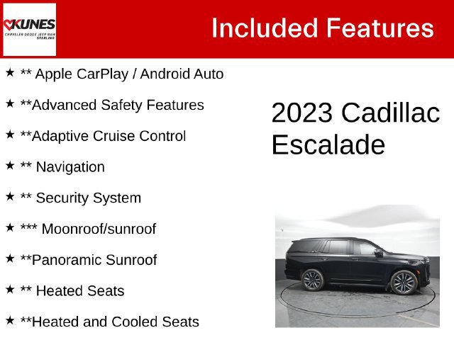 Used 2023 Cadillac Escalade Sport w/ Touring Package AWD/4WD image 4
