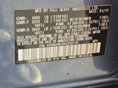 Used 2017 Subaru Outback 2.5i Limited image 26