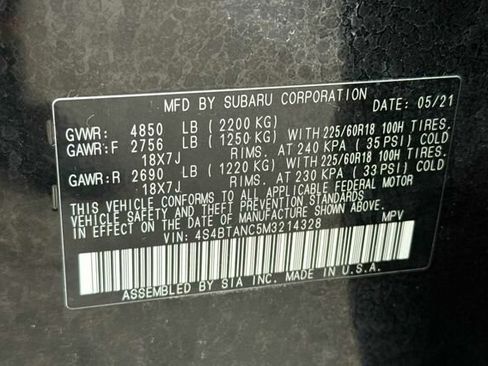 Used 2021 Subaru Outback Limited w/ Popular Package #2 AWD/4WD image 29