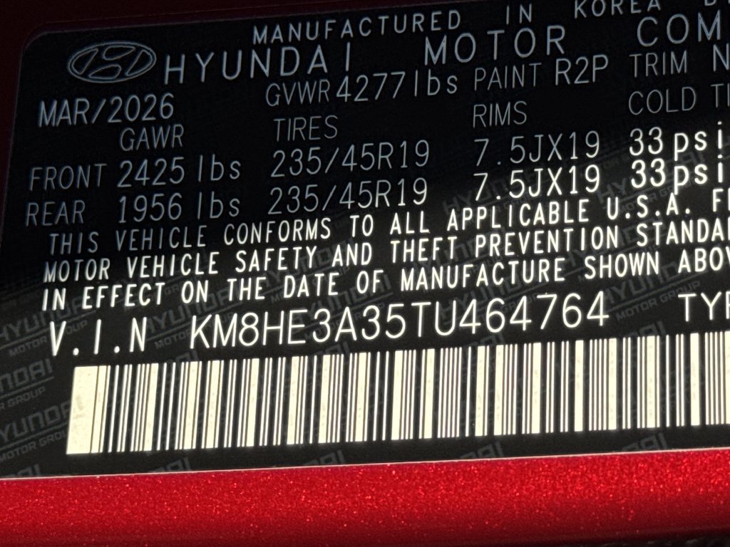 New 2026 Hyundai Kona Limited FWD image 33