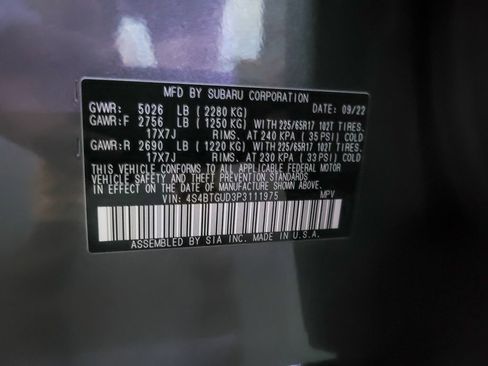 Certified 2023 Subaru Outback Wilderness image 22