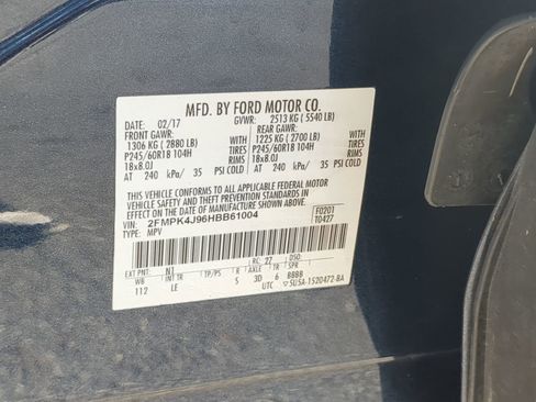 Certified 2017 Ford Edge SEL w/ Equipment Group 201A image 64